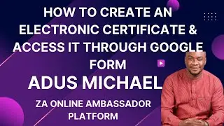 How To Create An Electronic Certificate Using Google Slide, Google Sheet & Get It From Google Form