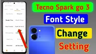 Tecno spark go 3 me font style change kaise kare / how to change font in tecno spark go 3 me ?