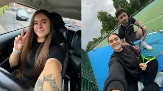 Spend the day with me! Drive with me catch up & Tennis
