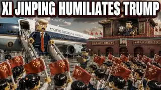 Iran LEGO Animation - Trump HUMILIATED: Xi Jinping Ghosted Him on Arrival in China