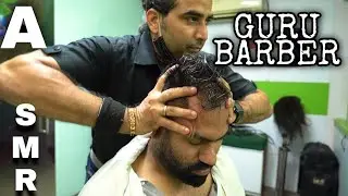 ASMR Deep Tissue Head massage by GURU BARBER 💈 INDIAN BARBER