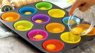 Muffin tray eggs: an original and tasty idea for your dinner!