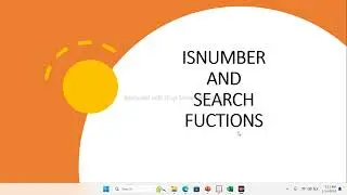 ISNUMBER AND SEARCH FUNCTIONS IN EXCEL