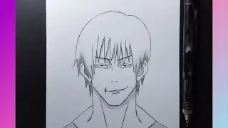 How to draw toji fushiguro | how to draw anime step by step | easy drawing for beginners