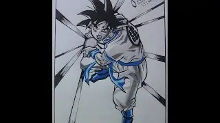 Time Lapse Drawing | Goku | Dragon Ball Z