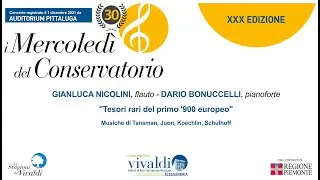 I MERCOLEDI' DEL CONSERVATORIO XXX - Inaugurazione - Duo Nicolini-Bonuccelli, flauto e pianoforte