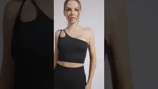 Women Custom Black Seamless Ribbed Bra Leggings | Hucai Sportswear | Customize Sportswear