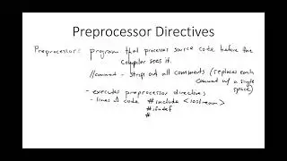 15 - Preprocessor Directives