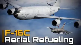 F-16 Aerial Refueling Tutorial | DCS World In-Flight Refueling Guide