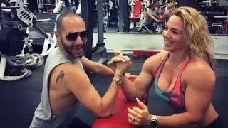 STRONG WOMAN vs. MAN - Arm Wrestling