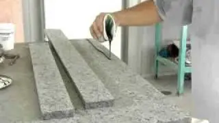 Countertop Edging Process Using  Bonstone Touchstone Epoxies