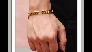 Gold men's bracelet