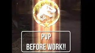 PVP ON JURASSIC WRLD ALIVE BEFORE WORK