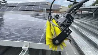 Solar Panel Cleaning - Professional 400rpm brush in Adelaide