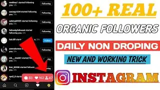 How to increase Instagram Followers|| 2020 new trick|| Real organic Followers||Without Dropping ||