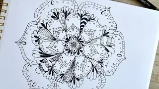 Trendy patterns | Pen Doodle Drawing | Follow Along Tutorial | Satisfying Drawing | Easy Drawing |