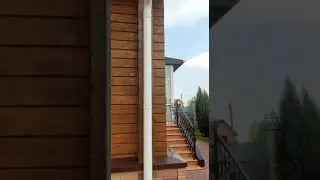 Обновление фасада дома из клееного бруса