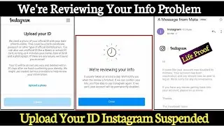 We're Reviewing Your Info Instagram Problem | Upload Your ID We're Reviewing Your Info 2024