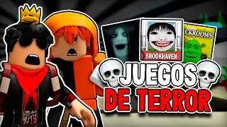 PROBANDO JUEGOS de TERROR en ROBLOX 💀😱 ft @zerflox9844