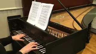 Kathleen Theisen plays Telemann 'Fantasia in D Major' on harpsichord