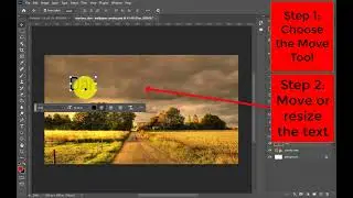 How to Resize and Move Text in Photoshop