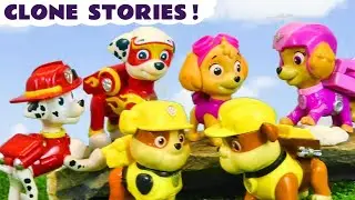 Fun toy Paw Patrol clone stories with Rubble Skye and Marshall