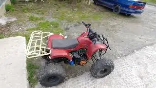 Бешеный квадрик с двигателем Лифан 20.  Первый выезд, осторожно мат !!!
