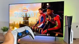 Spider Man 2 PS5 Slim Gameplay 4K 120hz  HDR | LG OLED C4 42