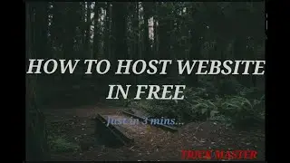 How to host site in free| Trick master | Github