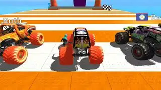 Monster Truck Stunt - Car Game ❗→ Part - 38❗