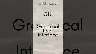 GUI   Graphical User Interface