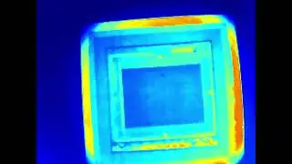 Seeing a Thermal Camera Sensor scanning trough another Thermal Camera