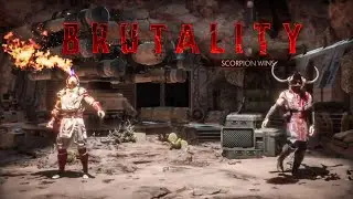 Mortal Kombat 11 'Stage Brutality' Gameplay (2019) HD