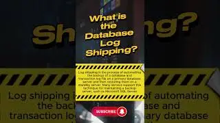 What is the Log Shipping in Databases? #shorts #ytshorts