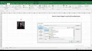 How to insert image in excel cell as attachment