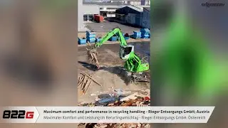 Maximum comfort and performance in recycling handling - SENNEBOGEN 822 G