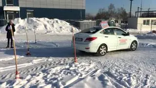 Внутренний экзамен. Въезд в бокс.