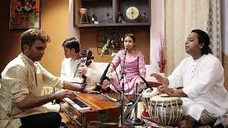 kanishka pandey performed ram bhajan at shri ram studio