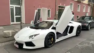 Lamborghini Aventador LP700-4 Start Up, Sound and Crackles in Hannover