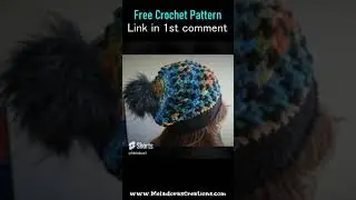 Birds of a Feather Slouch hat  – Free Crochet Pattern & Tutorial #shorts
