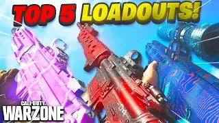 WARZONE TOP 5 LOADOUTS PRO PLAYERS USE! (BEST COD MW CLASS SETUPS)