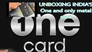 UNBOXING | METAL CARD | ONE CARD