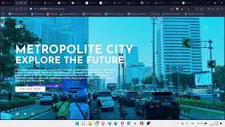 City Landing Page video background with HTML CSS