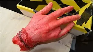 Crushing Zombi Hand #2 - Shredding zombi hand - Shredder experiment