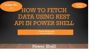 11 | PowerShell how to fetch data using Api(s). Restapi, web service,export to Json, Export to excel