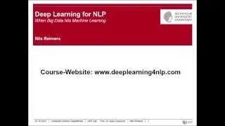 Deep Learning for NLP - Lecture 1