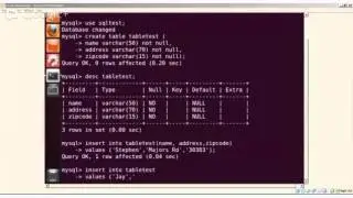 Getting started with mysql