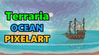 Pixel Art: Finishing the Terraria Ocean Biome Illustration