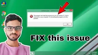 how to fix api-ms-win-crt-runtime-|1-1-0.dill || dll file missing problem solution( HINDI) part-1