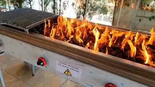 Gas & Lava Stone Grill bbq شواية كباب غاز بروفيشينال